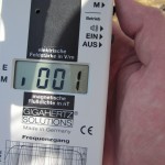 Measuring for electro and high frequency radiation